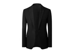 Allthemen Anzug 3-tlg klassischer Businessanzug Schwarz