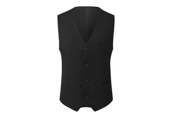 Allthemen Anzug 3-tlg klassischer Businessanzug Schwarz
