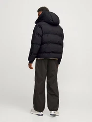 Jack & Jones JcoAlpha Puffer mit Kapuze Langarmhemd und Steppjacke 