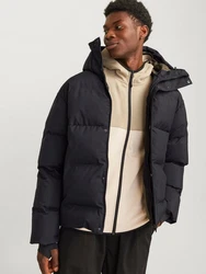Jack & Jones JcoAlpha Puffer mit Kapuze Langarmhemd und Steppjacke 