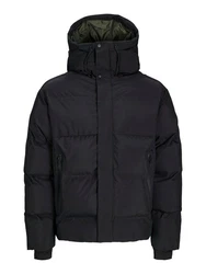 Jack & Jones JcoAlpha Puffer mit Kapuze Langarmhemd und Steppjacke 