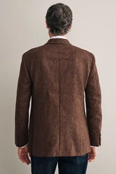 Next Sakko Signature Moons British Wool Sakko (1-tlg) Braun/Dunkelbraun