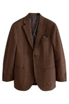 Next Sakko Signature Moons British Wool Sakko (1-tlg) Braun/Dunkelbraun