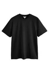 Next T-Shirt Weiches Signature T-Shirt Schwarz/Dunkelgrau/Beige/Grau