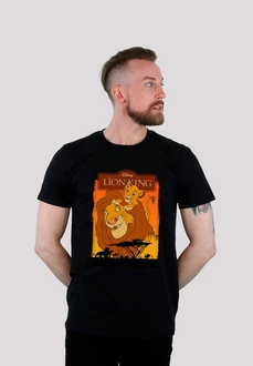 F4NT4STIC T-Shirt Disney König der Löwen Simba und Mufasa Rot/Braun/Gelb
