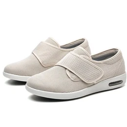 Sommer- und Herbst-Walking-Freizeitschuhe mit Klettverschluss Walkingschuh (Klettschuh (1-tlg., Obermaterial aus Textil) Bequem und vielseitig)
