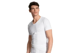 CALIDA T-Shirt Herren Natural Benefit Weiß