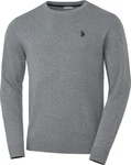 US Polo Assn. Rundhalspullover Grau/Dunkelgrau/Hellgrau