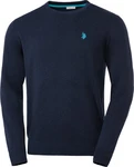 US Polo Assn. Rundhalspullover Dunkelblau/Blau