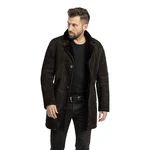S&A Ledermoden Lederjacke Drake (1-St) Dunkelbraun/Dunkelrot/Bordeaux/Braun