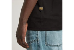G-STAR T-Shirt Base Schwarz/Dunkelbraun/Braun