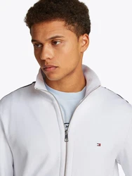 TOMMY HILFIGER Sweatjacke wei/hellwei