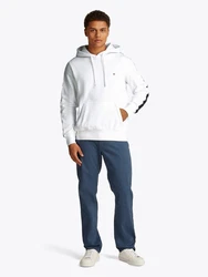 Tommy Hilfiger Hoodie Global Stripe Hoody wei/hellwei