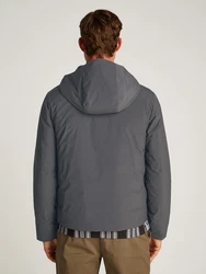 Calvin Klein Outdoorjacke TECHNICAL NON-QUILT JACKET HOOD mit Logoprint Hellgrau/Dunkelgrau/Grau/Hellblau/Dunkelblau