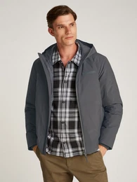 Outdoorjacke TECHNICAL NON-QUILT JACKET HOOD mit Logoprint