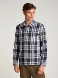 Karohemd TWILL CHECK SNAPS OVERSHIRT mit Logoprint