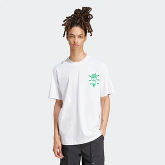 ADIDAS ORIGINALS T-Shirt Grün/Weiß/Rosa/Creme