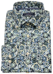 CASAMODA Langarmhemd Hellblau/Blau/Dunkelblau