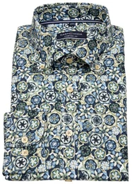 Langarmhemd Comfort Fit Button-Down-Kragen