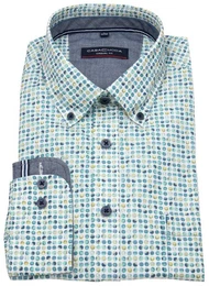 Langarmhemd Comfort Fit Button-Down-Kragen Kontrastknpfe