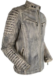 MDM Bikerjacke Herren Creme/Grau/Hellgrau/Dunkelgrau