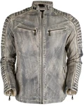 MDM Bikerjacke Herren Creme/Grau/Hellgrau/Dunkelgrau