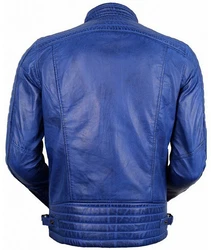 MDM Bikerjacke Herren Blau/Hellblau