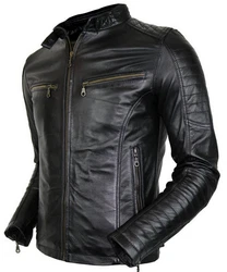MDM Bikerjacke Herren Schwarz/Grau/Braun