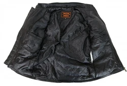 MDM Bikerjacke Herren Schwarz/Grau/Braun