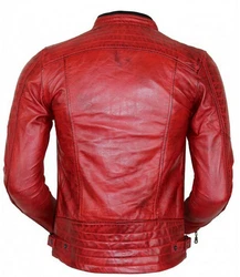 MDM Bikerjacke Herren Rot/Dunkelrot