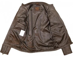 MDM Bikerjacke Herren Dunkelbraun/Braun/Dunkelgrün