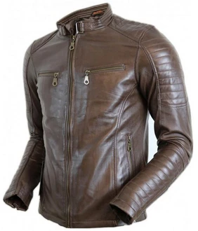 MDM Bikerjacke Herren Dunkelbraun/Braun/Dunkelgrün