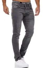 Slim-fit-Jeans Jeans Herren Slim Fit Jeanshose Stretch Designer Hose Denim