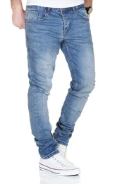 Slim-fit-Jeans Jeans Herren Destroyed Hose Used-Look Jeanshose Mnner Denim