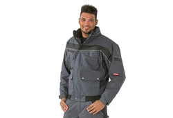 Planam Pilotenjacke Winterblouson PLALINE Grau/Hellgrau/Dunkelblau/Dunkelgrau/Schwarz