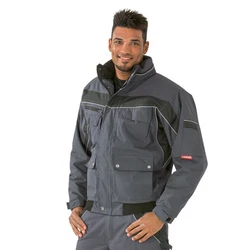 Planam Pilotenjacke Winterblouson PLALINE Grau/Hellgrau/Dunkelblau/Dunkelgrau/Schwarz