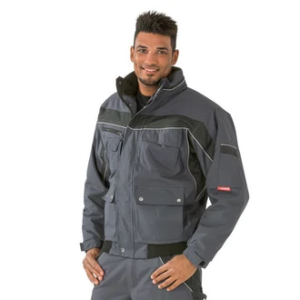 Planam Pilotenjacke Winterblouson PLALINE Grau/Hellgrau/Dunkelblau/Dunkelgrau/Schwarz
