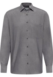Eterna Langarmhemd COMFORT FIT NON IRON Dunkelgrau/Hellgrau/Grau