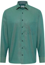 Eterna Langarmhemd COMFORT FIT NON IRON Grün/Türkis
