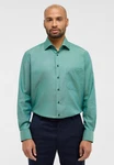Eterna Langarmhemd COMFORT FIT NON IRON Grün/Türkis
