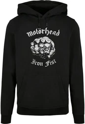 Merchcode Kapuzensweatshirt Herren Motorhead Iron Fist Basic Hoody Schwarz/Rot/Beige