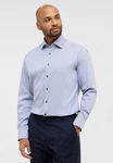 Eterna Langarmhemd MODERN FIT EASY IRON Dunkelblau/Hellblau/Blau