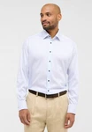 Eterna Langarmhemd MODERN FIT EASY IRON Hellblau/Weiß/Blau
