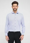 Eterna Langarmhemd MODERN FIT NON IRON Hellblau/Blau