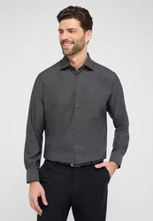 Eterna Langarmhemd MODERN FIT NON IRON Dunkelgrau/Grau