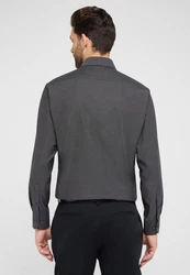 Eterna Langarmhemd MODERN FIT NON IRON Dunkelgrau/Grau
