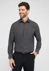 Eterna Langarmhemd MODERN FIT NON IRON Dunkelgrau/Grau