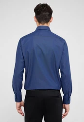 Eterna Langarmhemd MODERN FIT NON IRON Blau/Dunkelblau