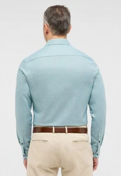 Eterna Langarmhemd SLIM FIT NON IRON Hellblau/Blau