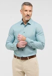 Eterna Langarmhemd SLIM FIT NON IRON Hellblau/Blau